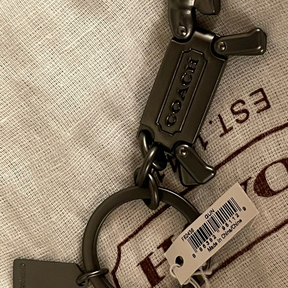 Coach Terrier/Schnauzer KeyRing NWT